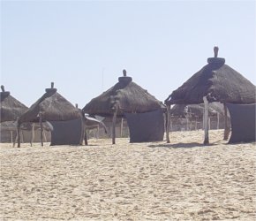 Beach huts
